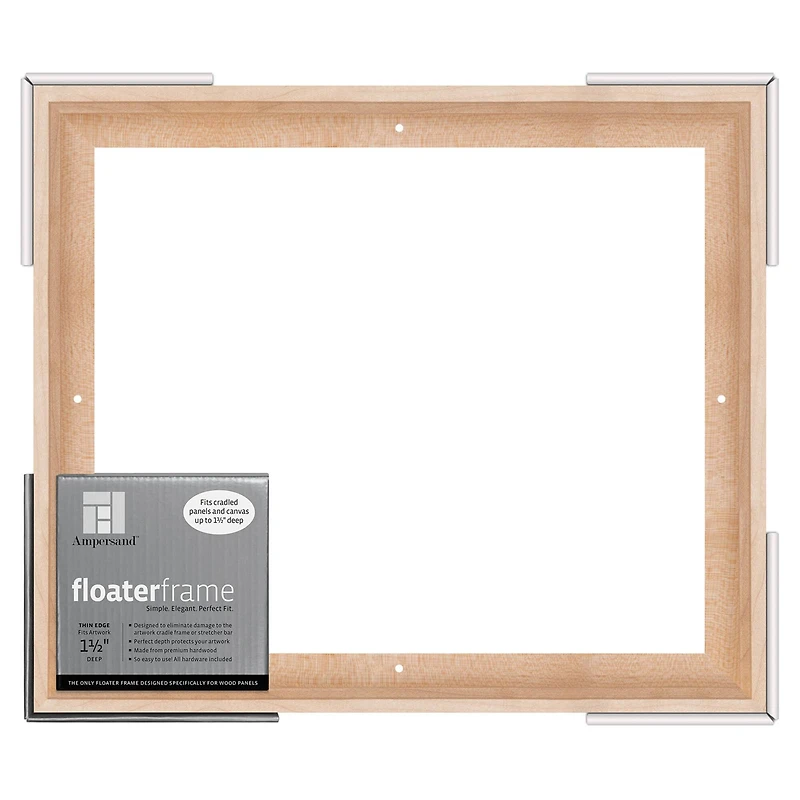 Ampersand® Maple Thin Edge 1.5" Deep Floaterframe