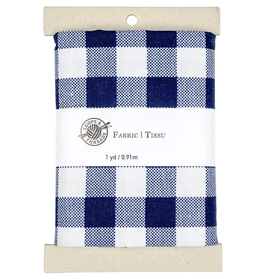 Navy & White Buffalo Check Cotton Fabric Bundle by Loops & Threads™