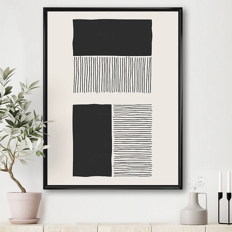 Designart - Minimal Geometric Lines And Squares VII