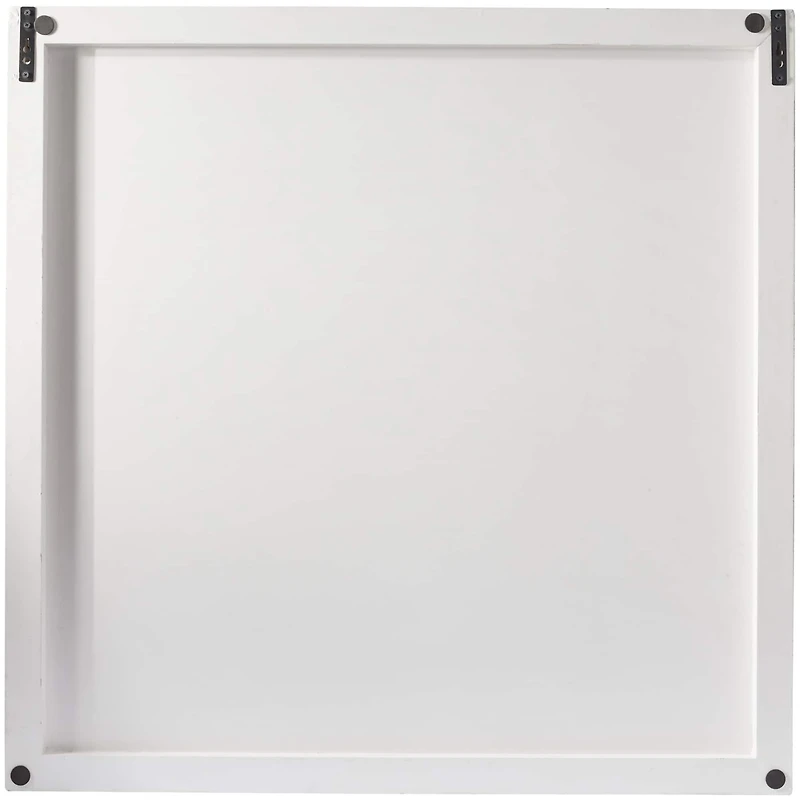 CosmoLiving by Cosmopolitan White Wood Intricately Carved Geometric Wall Decor 40" x 2" x 40"