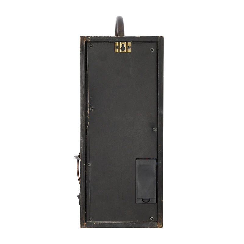 17" Brown Iron Industrial LED Wall Sconce