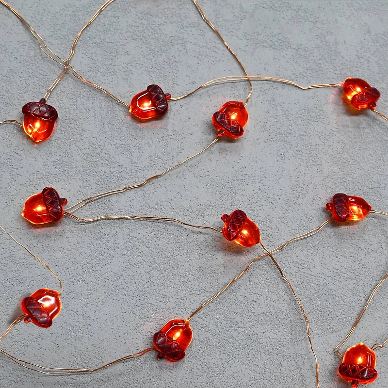 18ct. Warm White LED Acorn Icon String Lights by Ashland®