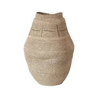 Hello Honey® 24.5" Natural & Sage Patterned Woven Seagrass Basket