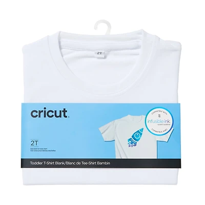Cricut® Toddler White Crew Neck T-Shirt Blank