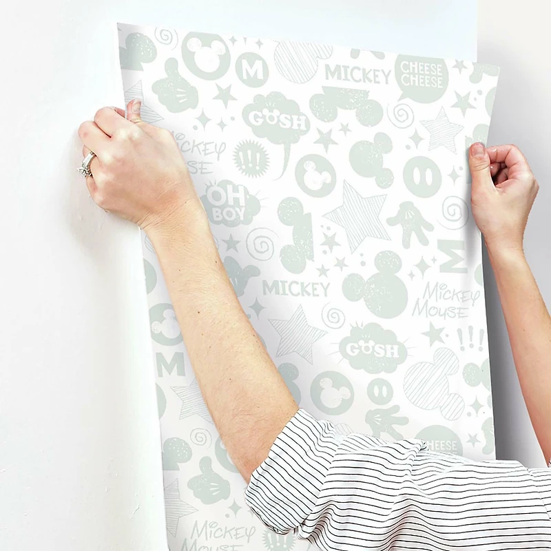 RoomMates Mickey Mouse Icons Peel & Stick Wallpaper