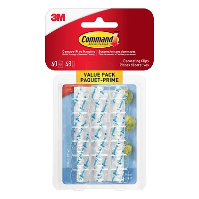 Command™ Mini Decorating Light Clips, Clear