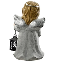 16" Angel With Lantern Décor