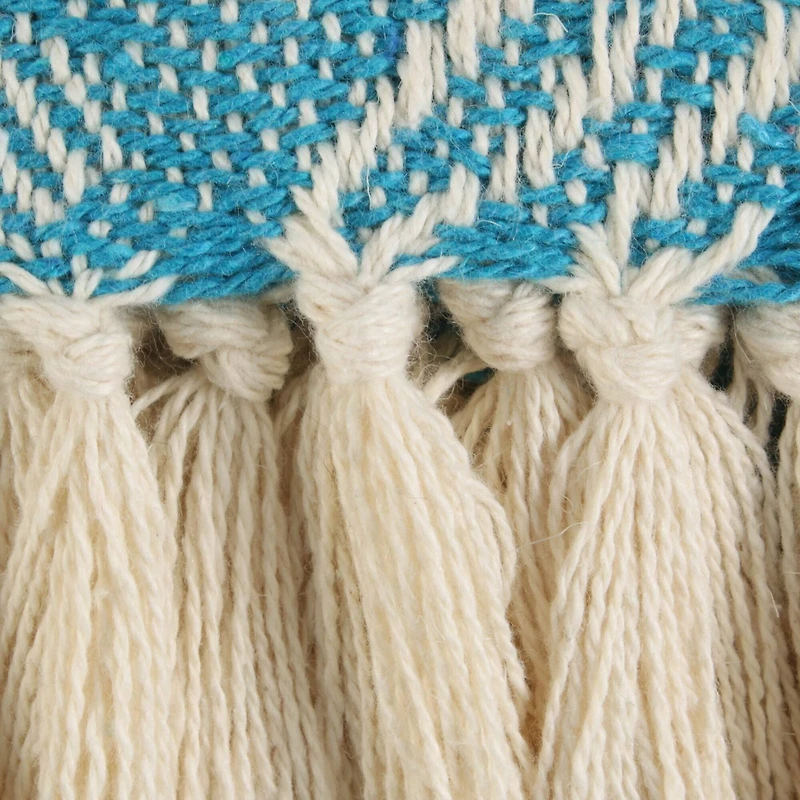 DII® Teal Basket Weave Woven Throw