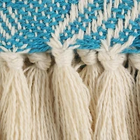 DII® Teal Basket Weave Woven Throw