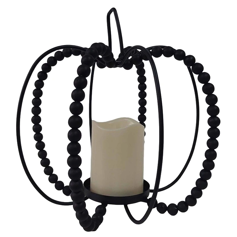 10.5" Bead LED Lighted Pumpkin Lantern by Ashland