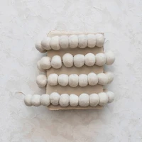 Hello Honey® 6ft. Cream Handmade Wool Felt Ball Garland