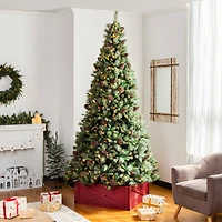 Glitzhome® 32" Red Wooden Tree Collar