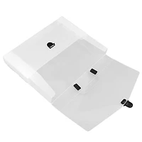 JAM Paper 12" x 9.5" Clear Portfolio Briefcase with Handle