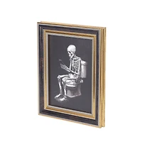 8" x 10" Skeleton with Toilet Wall Décor by Ashland®
