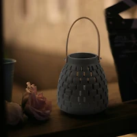 Flora Bunda® 6" Honeycomb LED Ceramic Lantern