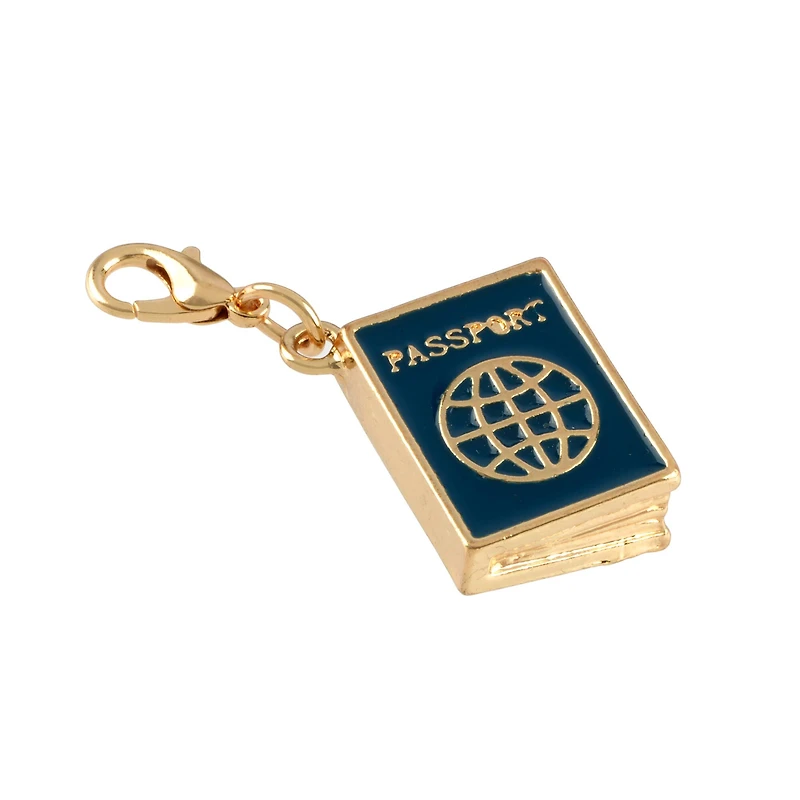 Dark Blue Passport Charm by Bead Landing™
