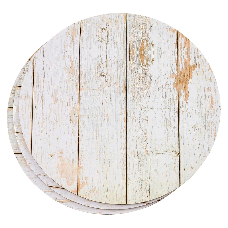 12 Packs: 3 ct. (36 total) 10" White Wood Grain Cake Boards by Celebrate It®
