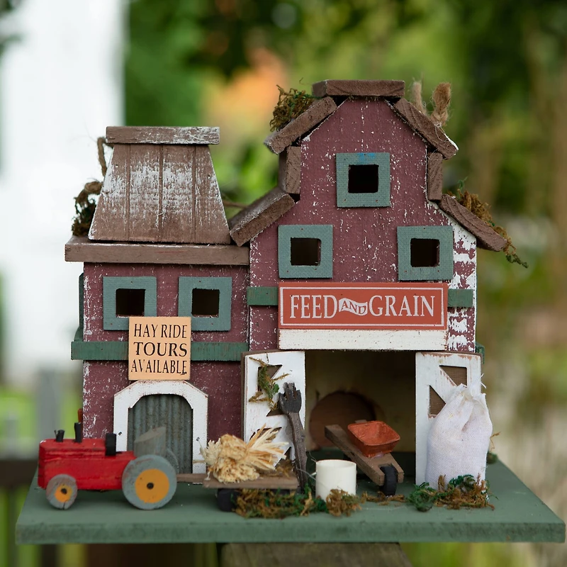 10.25" Rustic Farmstead Birdhouse