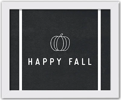 Happy Fall Print in White Frame