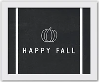 Happy Fall Print in White Frame