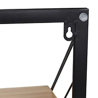 Honey Can Do Maple Modern 2 Tier Wall Mounted Shelf