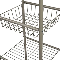 Bath Bliss Satin Nickel Bronze -Tier Storage Shelf