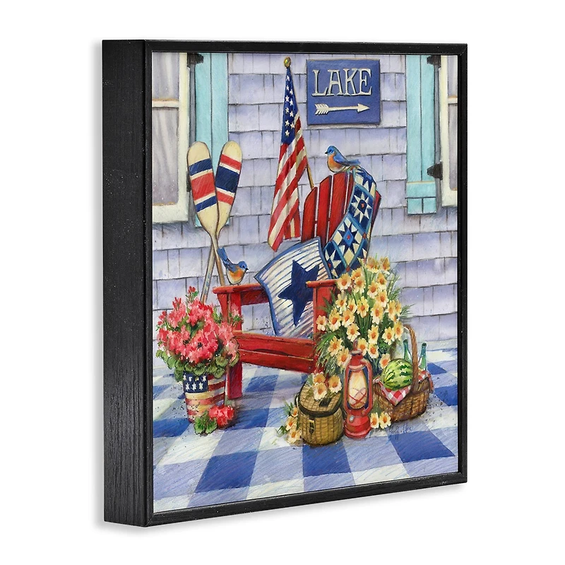 Stupell Industries Americana Porch View Framed Giclee Art