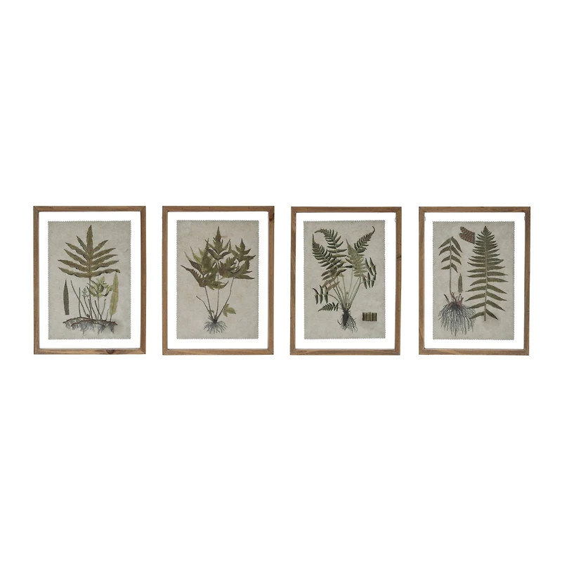 Hello Honey® Botanical Print on Textured Material Wood Framed Wall Décor Set