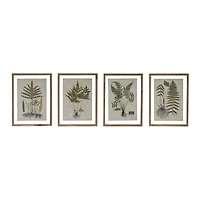 Hello Honey® Botanical Print on Textured Material Wood Framed Wall Décor Set