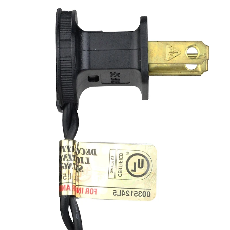 100ct. White LED Mini Christmas Lights Set With Black Wire