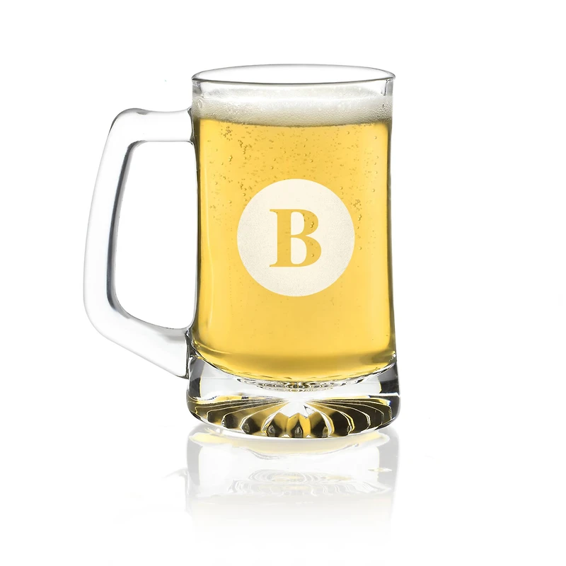 Hortense B. Hewitt Co. Engraved Glass Mug