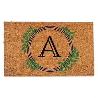 Laurel Circle Monogram Door Mat