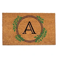 Laurel Circle Monogram Door Mat