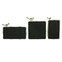 White Metal Farmhouse Chalkboard Sign Set