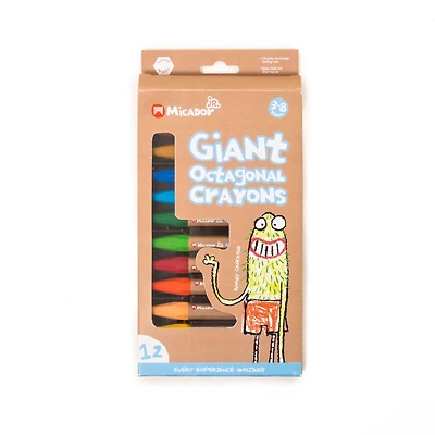Micador Jr. Giant Octagonal Crayons Set