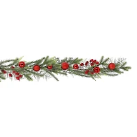 6ft. Pre-Lit Red Ornament & Berry Garland by Ashland®