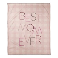 Best Mom Ever Coral Fleece Blanket