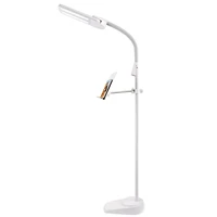 OttLite  Dual Shade LED Floor Lamp with USB Charging Station