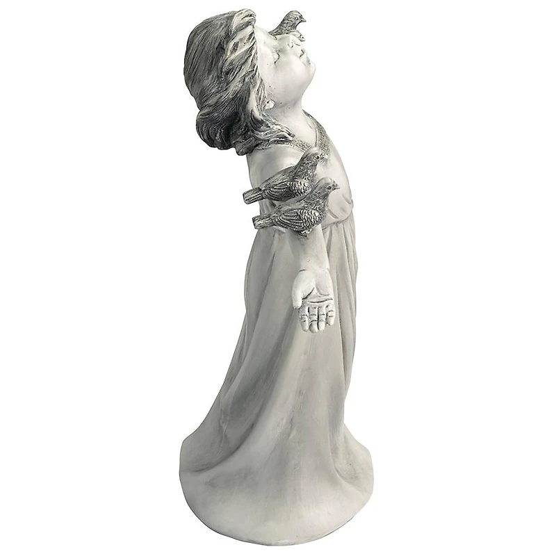Design Toscano 12" Basking in God's Glory Little Girl Statue