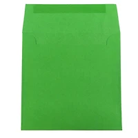 JAM Paper 6.5" x 6.5" Green Square Colored Invitation Envelopes, 25ct.