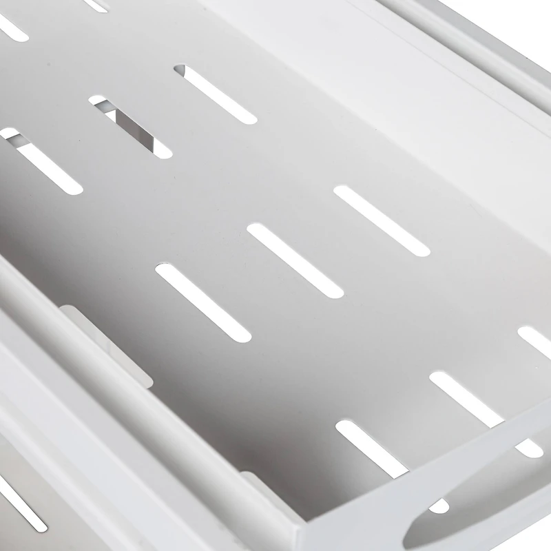 Honey Can Do 15.5" White Metal Kitchen Cabinet Organizer with Drawers