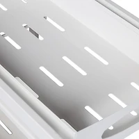 Honey Can Do 15.5" White Metal Kitchen Cabinet Organizer with Drawers