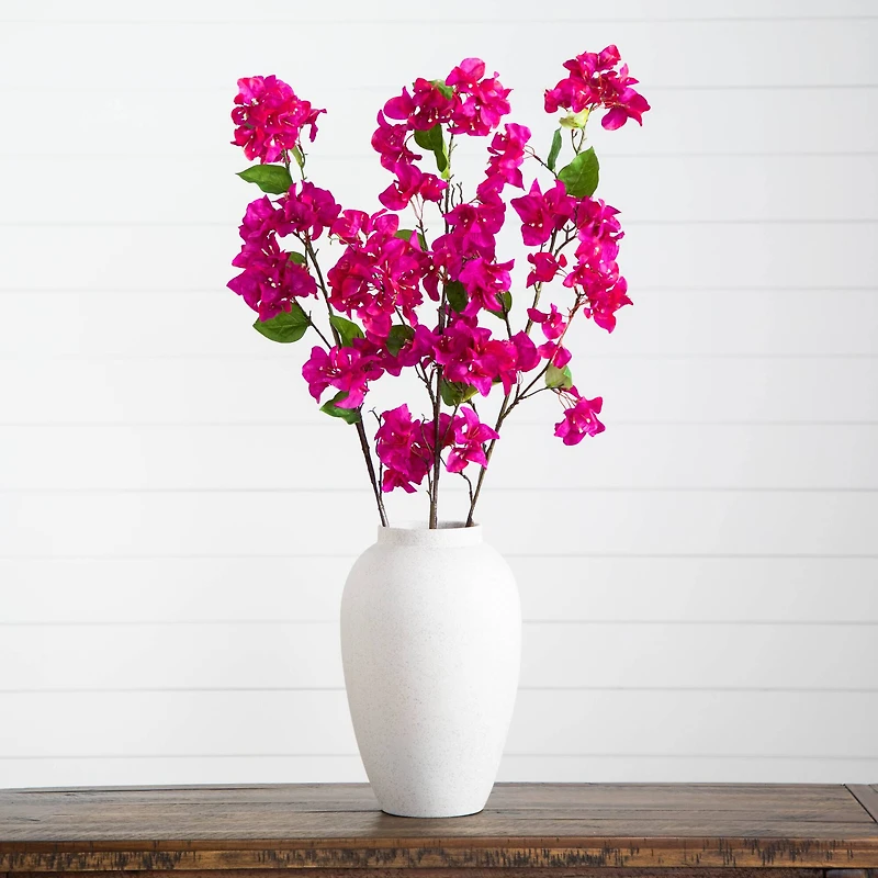 47" Dark Pink Bougainvillea Flower Stems, 3ct.