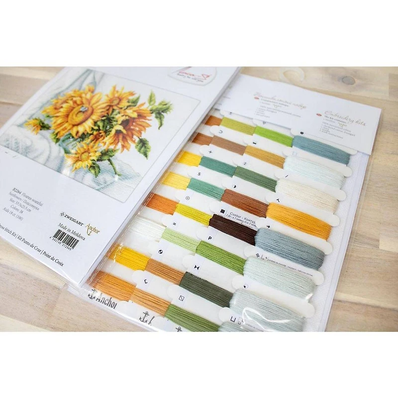 Luca-s Sunflowers Counted Cross Stitch Kit