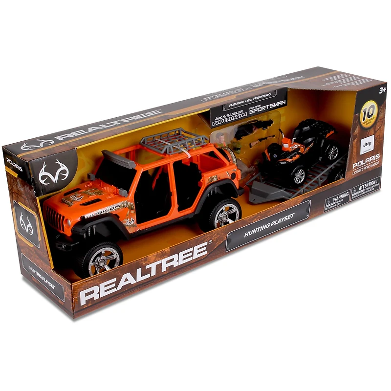 NKOK RealTree® Jeep® Wrangler Unlimited 1:18 Scale 10 Piece Duck Hunting Playset