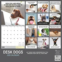 2026 Desk Dogs Wall Calendar
