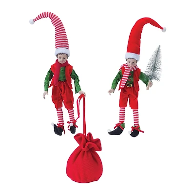 Vintage Elf Shelf Sitter Set