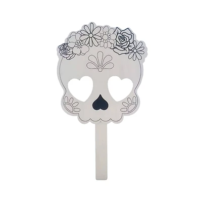 12.75" Sugar Skull Wood Mask by Creatology™