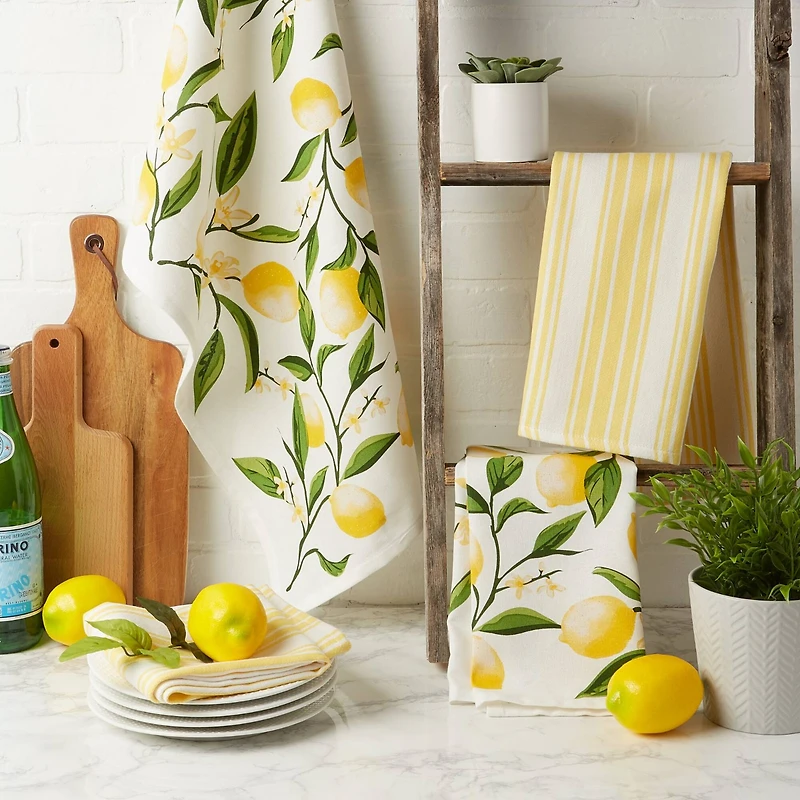 DII® Lemon Bliss Dishtowel, 4ct.