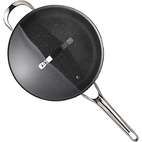 The Rock® by Starfrit 11" Sauté Pan with Glass Lid & Stainless Steel Handles